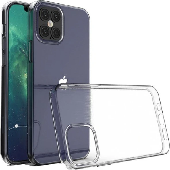 Iphone 12 Mini Kamera Korumalı Şeffaf Yumuşak Silikon - Resim 3