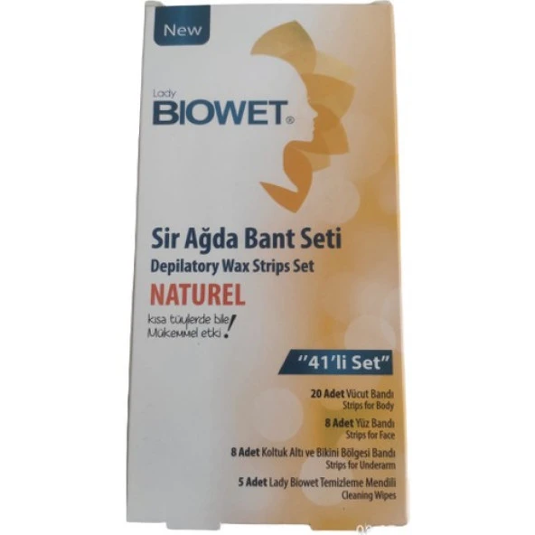 Bioweet Bıowet Naturel 41Lİ Set Sir Ağda Bant Setı ürün görseli 1