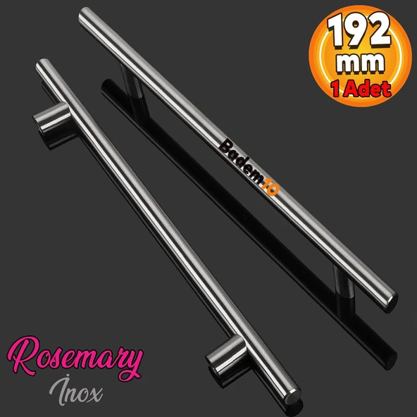 Rosemary Mobilya Mutfak Çekmece Dolap Dolabı Kapak Kulpu Kulpları Kulbu 192 Mm Inox Metal Kulp ürün görseli 1