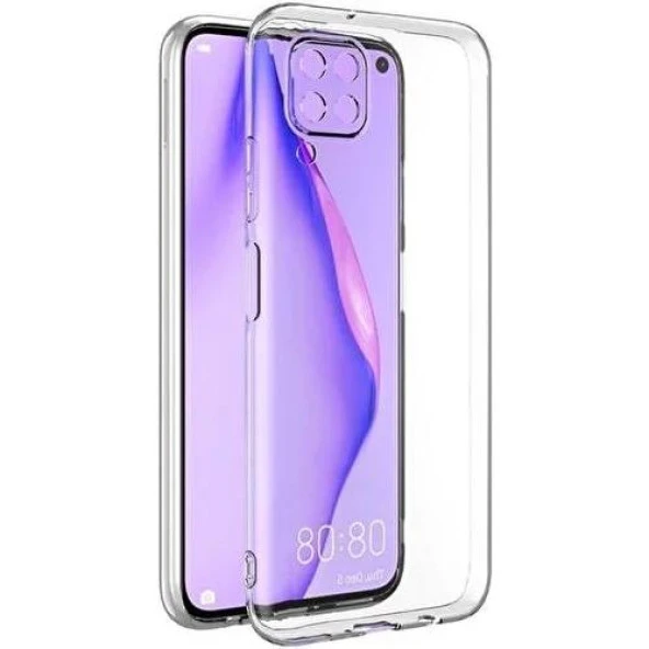 Huawei P40 Lite Kamera Korumalı Şeffaf Yumuşak Silikon ürün görseli 1