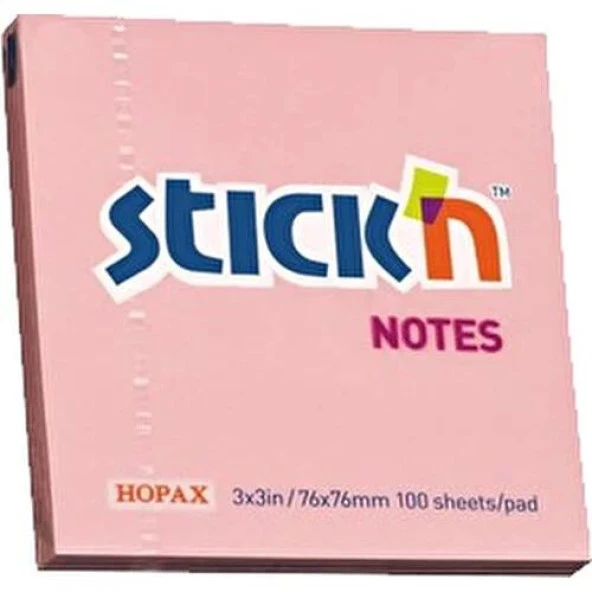 Stickn Eco Notes 76 mm X 51 mm Yapışkanlı Not Kağıdı 100 syf. Pastel Pembe ürün görseli 1