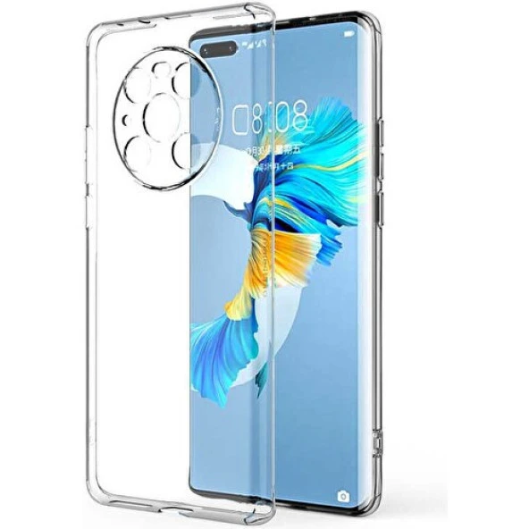 Huawei Mate 40 Pro Kamera Korumalı Şeffaf Yumuşak Silikon ürün görseli 1