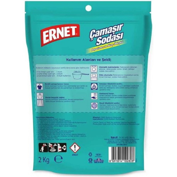 Ernet Çamaşır Sodası 2 Kg - Resim 2