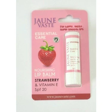Jaune Vaste Essential Care SPF20+ Strawberry & E Vitamini Lip Stick 5 gr ürün görseli 1