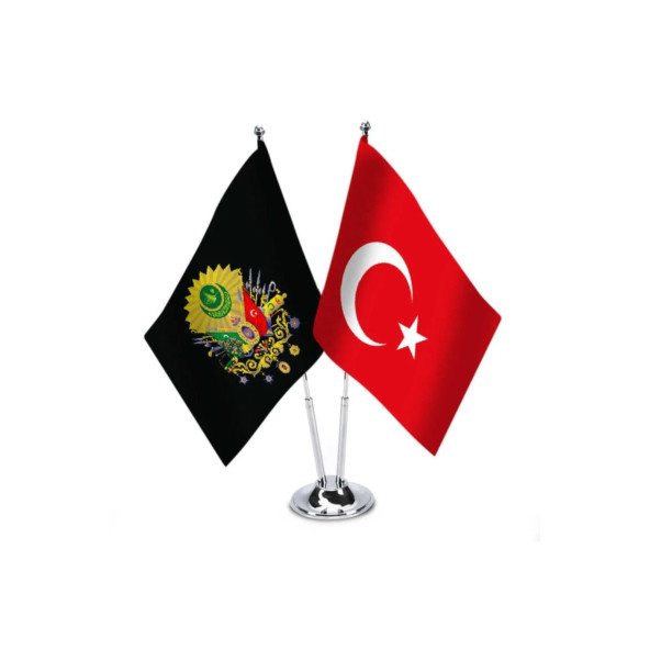 2 Li Masa Bayrağı Türk Ve Osmanlı ürün görseli 1