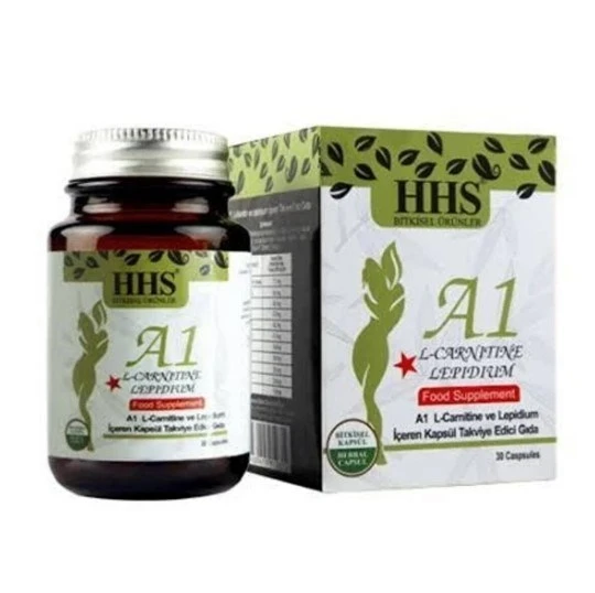 HHS A+1 L-Carnitine Lepidium 30 Bitkisel Kapsül ürün görseli 1