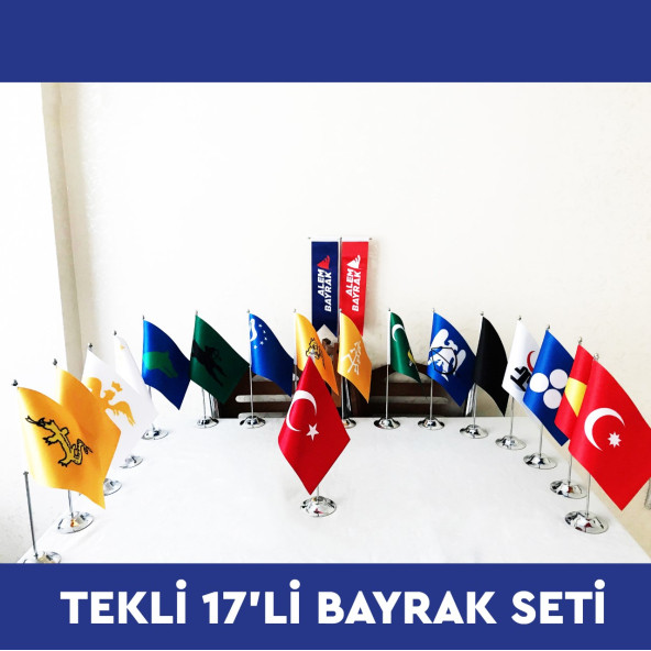 17 Li Metal ayaklı Türk İmpartorlukları seti ürün görseli 1