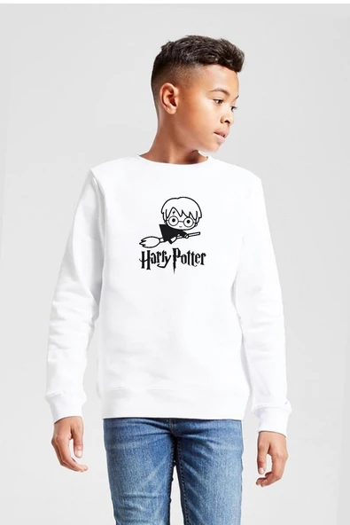HP Fly Beyaz Çocuk 2ip Sweatshirt ürün görseli 1