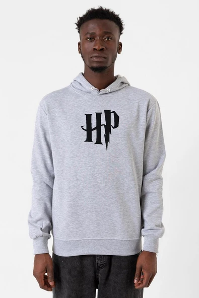 HP Logo Grimelanj Erkek Kapşonlu 3ip Sweatshirt ürün görseli 1