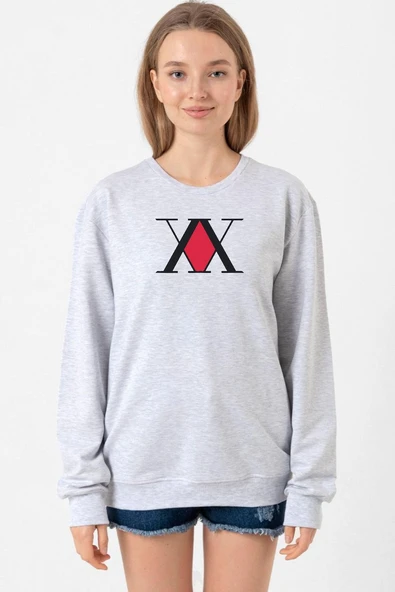 Hunter x Hunter Anime Logo Grimelanj Kadın 2ip Sweatshirt ürün görseli 1