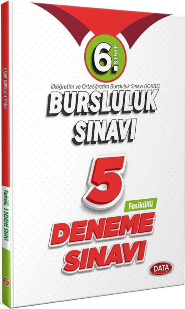6. Sınıf Bursluluk Sınavı Fasikül 5 Deneme Sınavı Data Yayınları ürün görseli 1