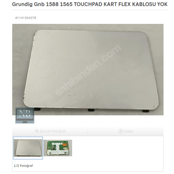 Grundig Gnb 1588 1565 TOUCHPAD KART FLEX KABLOSU YOKTUR ürün görseli 1