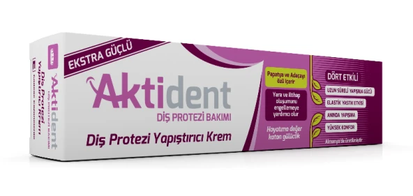 Aktident 40 gr Diş Protezi Yapıştırıcı Krem ürün görseli 1