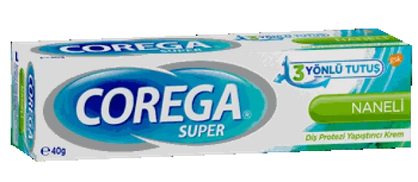 Corega Süper Diş Protezi Yapıştırıcı Krem Naneli 40 gr ürün görseli 1