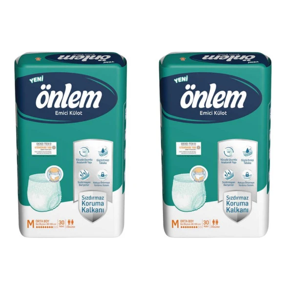 Önlem Yetişkin Emici Orta Boy Medium 2x30 Adet Külot Bezi ürün görseli 1