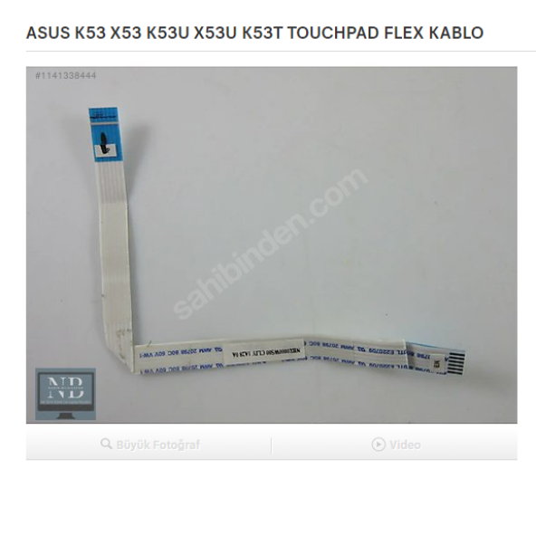 ASUS K53 X53 K53U X53U K53T TOUCHPAD FLEX KABLO ürün görseli 1