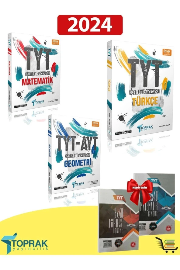 TYT Matematik-Geometri-Türkçe Soru Bankası Seti Hediyeli! ürün görseli 1