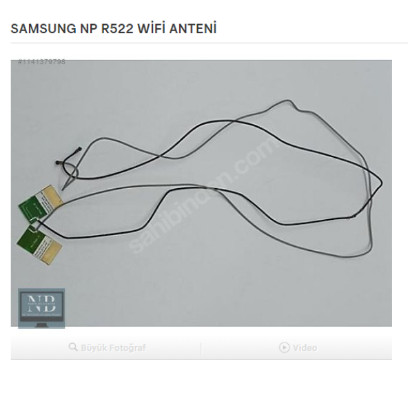 SAMSUNG R522 R540 R580 WİFİ ANTENİ ürün görseli 1