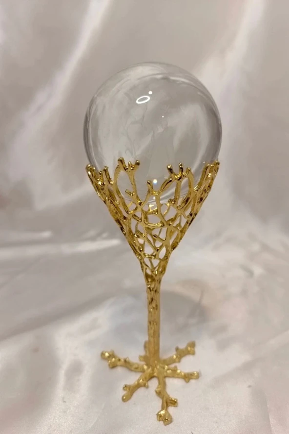 kristal Cam Küre Gold Kaidede I Love You ürün görseli 1