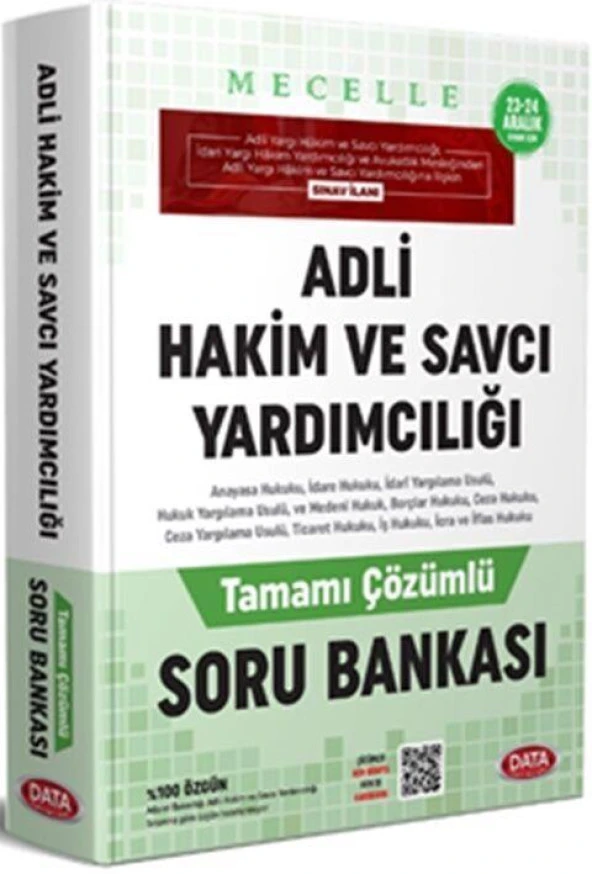 Mecelle Adli Hakim Yardımcılığı Çözümlü Soru Bankası Data Yayınları ürün görseli 1