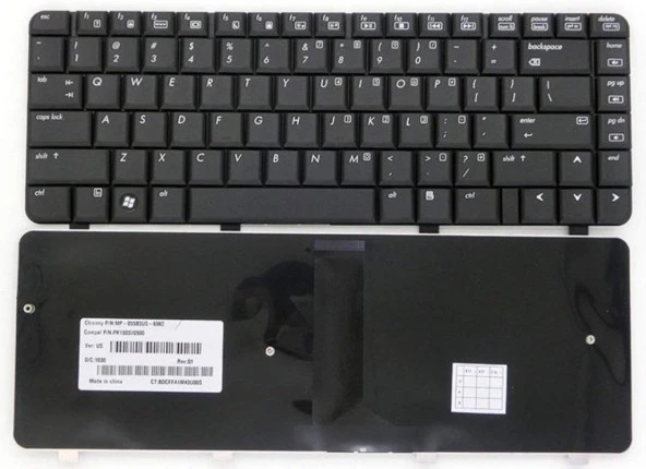 Hp Compaq CQ40, CQ41, CQ45, Pavilion DV4-1000, DV4-1200 Klavyesi (Yabancı Dil) / TR Etiketli ürün görseli 1