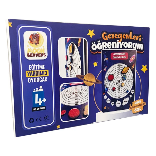 Ahşap Gezegenleri Öğreniyorum Puzzle - Gezegen Yapboz - Eğitici Oyuncak - 4 Yaş ve Üzeri Eğitime Yardımcı Oyuncak ürün görseli 1