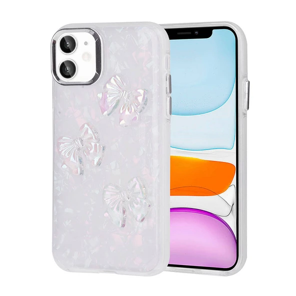 Zore Apple ile uyumlu iPhone 11 Kılıf Kabartma Figürlü Parlak Eralli Silikon Kapak ürün görseli 1