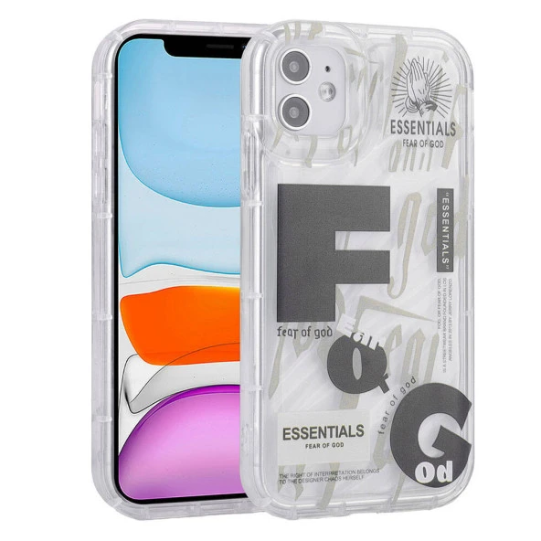 Apple iPhone 11 Kılıf Kamera Korumalı Renkli Airbag Çerçeveli  Perla Kapak ürün görseli 1