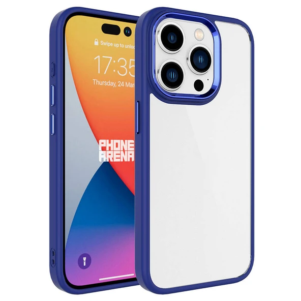 Zore Apple ile uyumlu iPhone 15 Pro Max Kılıf Krom Kapak ürün görseli 1