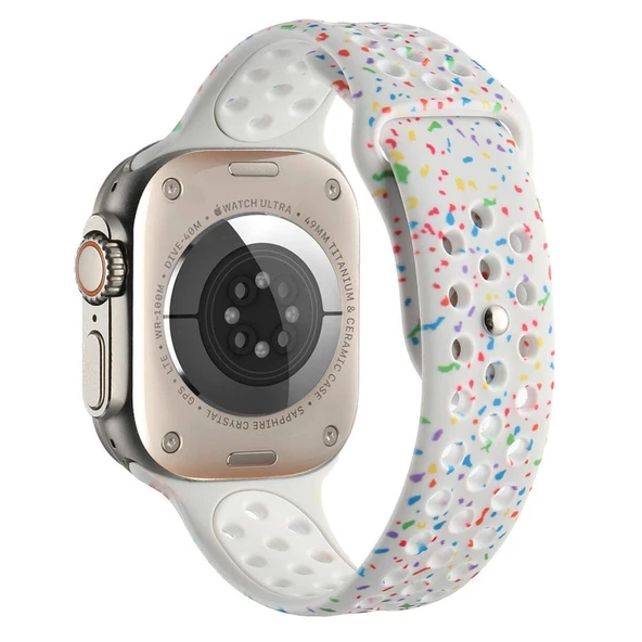 Zore Apple ile uyumlu Watch 44mm Kordon Yeni Seri 2023 KRD-02 Silikon Strap Kayış ürün görseli 1