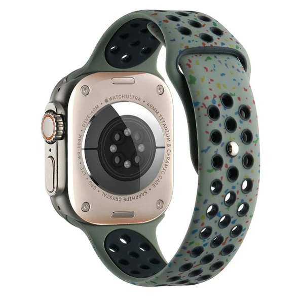 Zore Apple ile uyumlu Watch Ultra 49mm Kordon Yeni Seri 2023 KRD-02 Silikon Strap Kayış ürün görseli 1