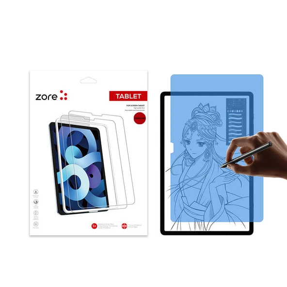 Zore Galaxy ile uyumlu Tab A9 Plus Kağıt Hisli Mat Paper-Like Ekran Koruyucu ürün görseli 1