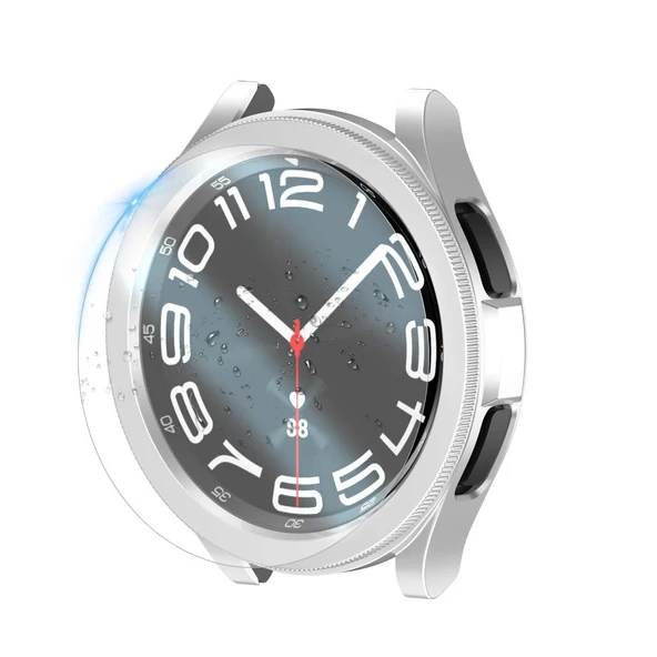 Zore Galaxy ile uyumlu Watch 6 Classic 47mm Sert PC Kasa ve Ekran Koruyucu Watch Gard 29 ürün görseli 1
