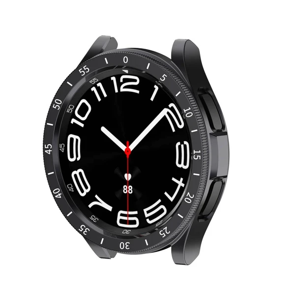 Zore Galaxy ile uyumlu Watch 6 Classic 43mm Sert PC Kasa ve Ekran Koruyucu Sport Watch Gard 29 ürün görseli 1