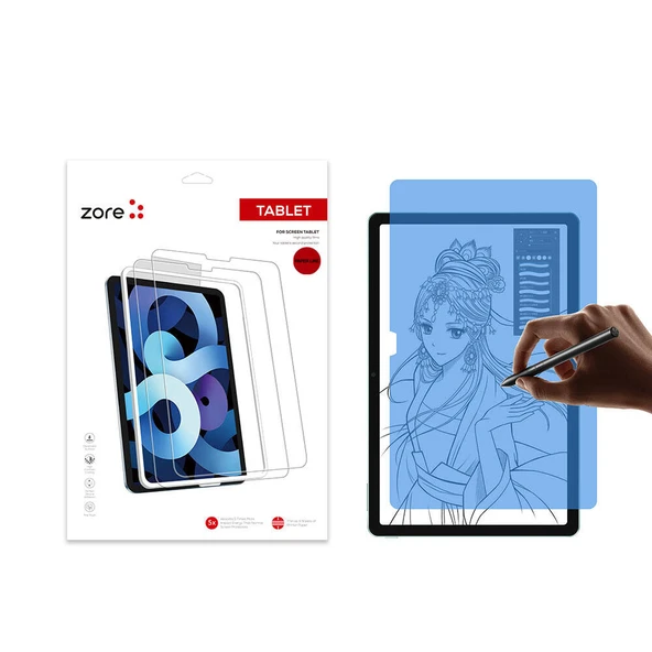 Zore Xiaomi ile uyumlu Redmi Pad SE Kağıt Hisli Mat ​​​​​​​​​​​​​​​Paper-Like Ekran Koruyucu ürün görseli 1