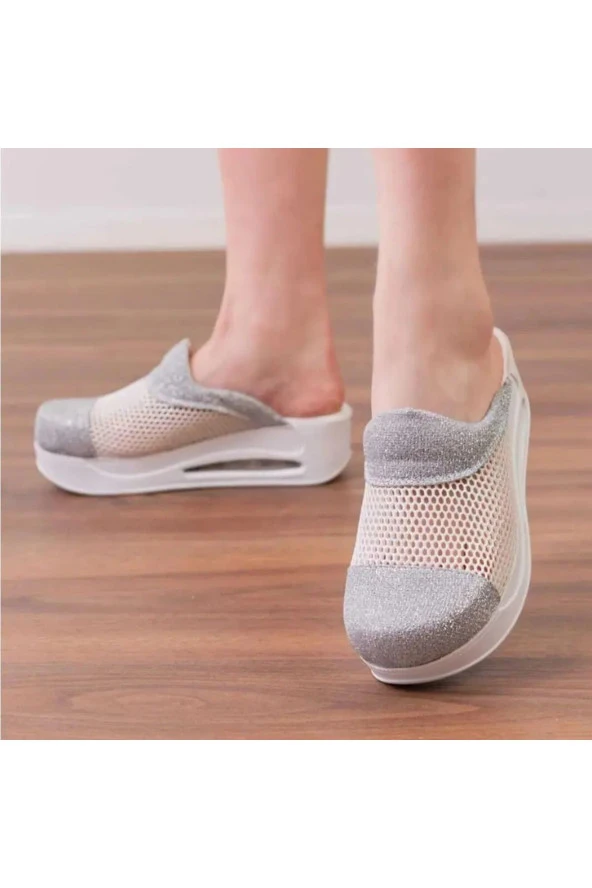 Fileli Tasarım Kadın Air Max Tam Ortopedik Ve Anatomik Güzellik Merkezi, Sağlık Sabo Terlik ürün görseli 1