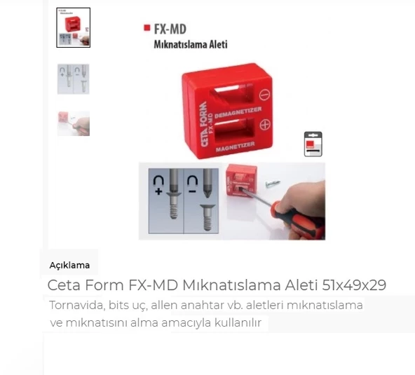 Ceta Form Fx-Md Mıknatıslama Aleti 51X49X29 ürün görseli 1