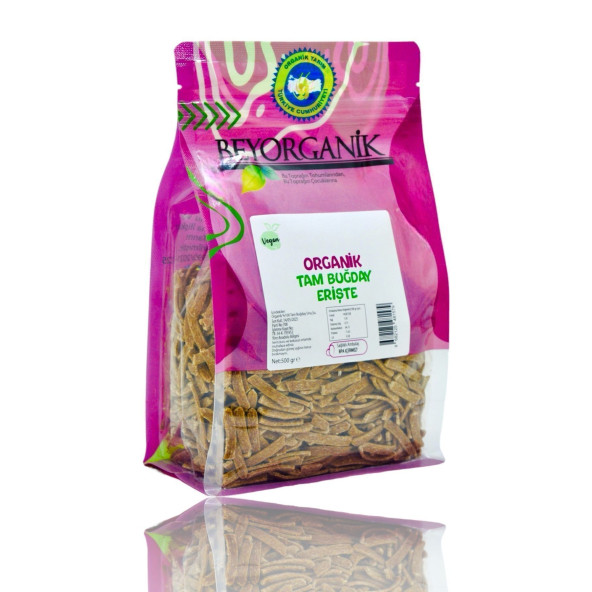 BEYORGANİK Organik Tam Buğday Erişte 500gr ürün görseli 1