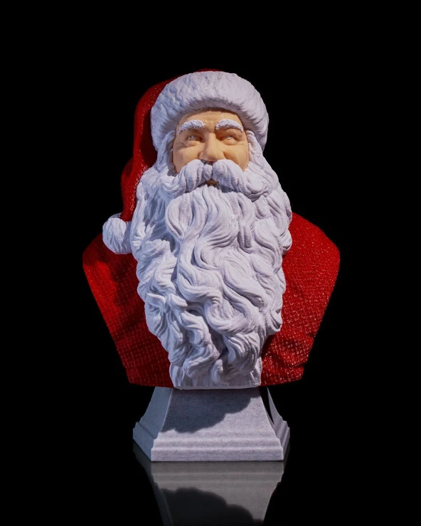 Noel Baba Büst-Yılbaşı Hediyesi-15 CM - Resim 2