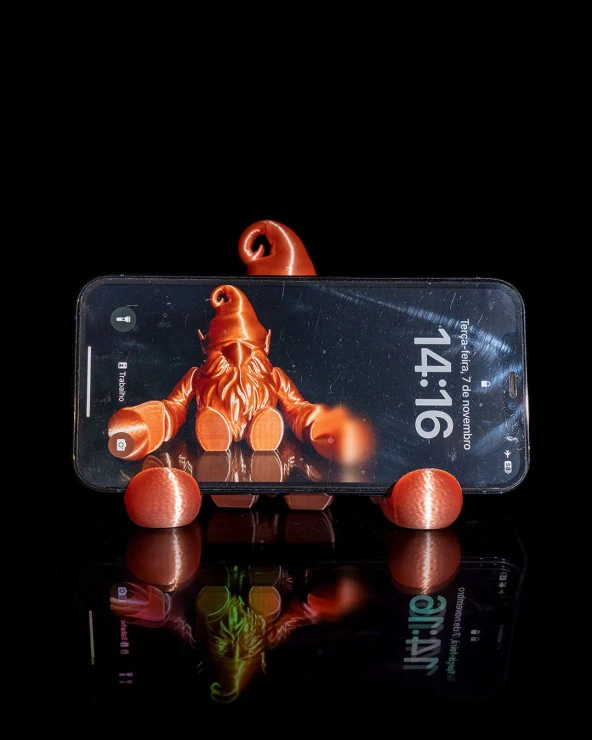 Yılbaşı Hediyesi  Cüce Telefon Standı - Resim 2