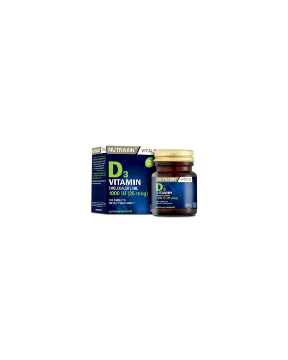 Nutraxin Vitamin D3 1000 IU 120 Tablet ürün görseli 1