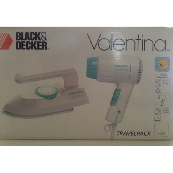 Black And Decker Valentina Seyahat Paketi Ütü Ve Saç Kurutma Makinesi ürün görseli 1