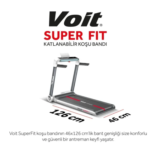 Voit Super Fit Katlanabilir Koşu Bandı (1VTKBSPRFT) - Resim 6