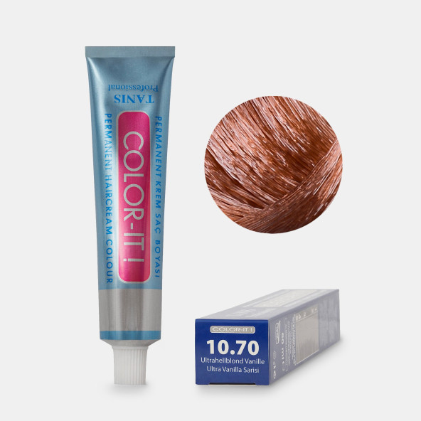 Kalıcı Saç Boyası COLOR-IT 10.70 Ultra Vanilya Sarısı ürün görseli 1
