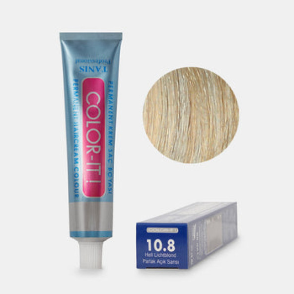 Kalıcı Saç Boyası COLOR-IT 10.8 Parlak Açık Sarışın ürün görseli 1