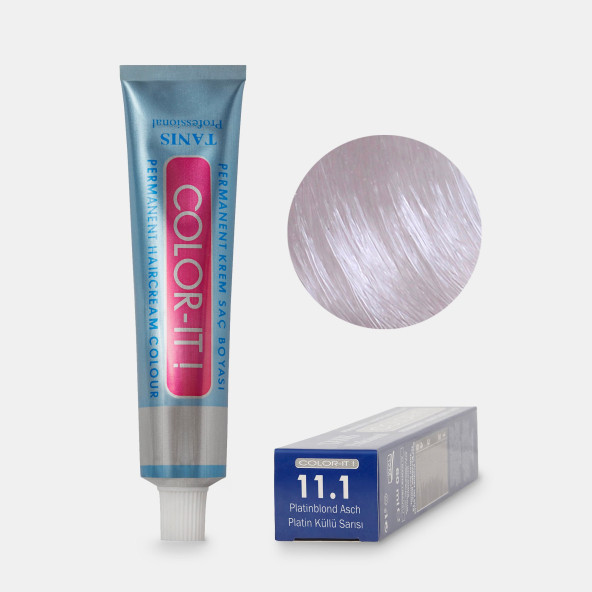 Kalıcı Saç Boyası COLOR-IT 11.1 Platin Küllü Sarısı ürün görseli 1