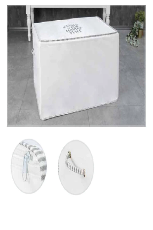 Buti Yatak Altı Baza Hurcu Fermuarlı Düzenleyici İpli Yastık Hurcu Baza Hurcu 65*45*25cm - 104195 ürün görseli 1