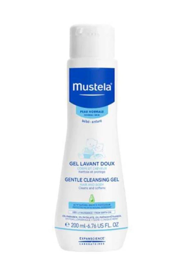 Mustela Gentle Cleansing Gel Yenidoğan Şampuan 200 ml ürün görseli 1