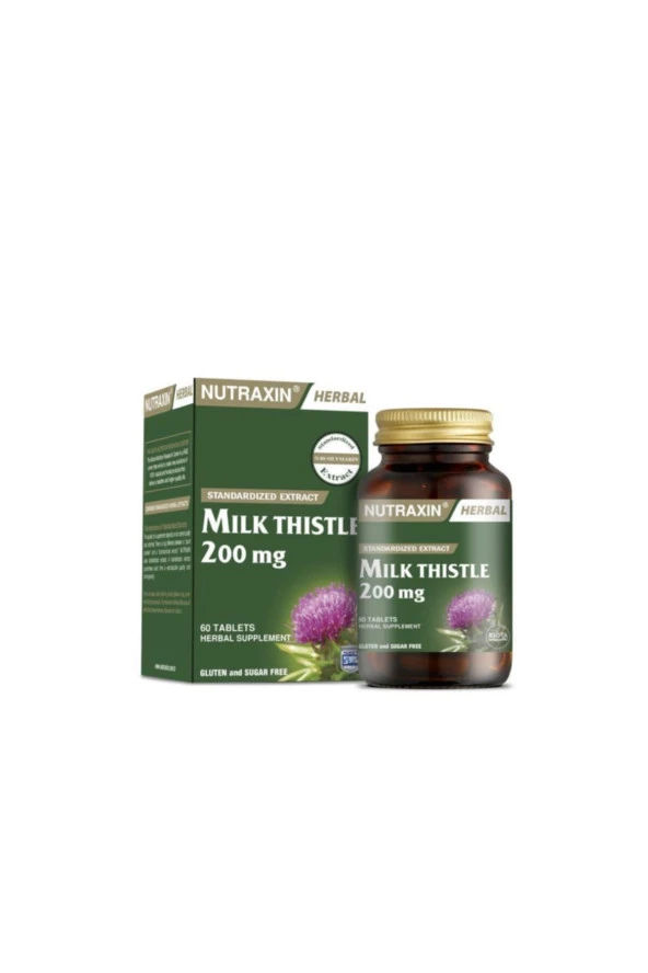 Nutraxin Milk Thistle 60 Tablet ürün görseli 1