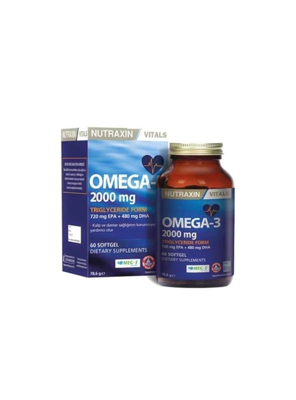 Nutraxin Omega-3 2000 mg 60 Kapsül ürün görseli 1